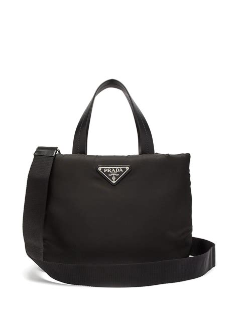 prada small nylon tote bag